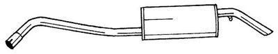 25637 SIGAM Глушитель выхлопных газов конечный