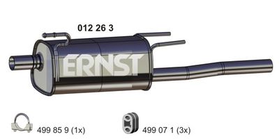 012263 ERNST Глушитель выхлопных газов конечный