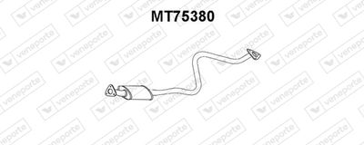 MT75380 VENEPORTE Средний глушитель выхлопных газов