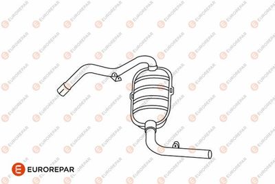 E12898K EUROREPAR Глушитель выхлопных газов конечный