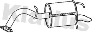 231107 KLARIUS Глушитель выхлопных газов конечный