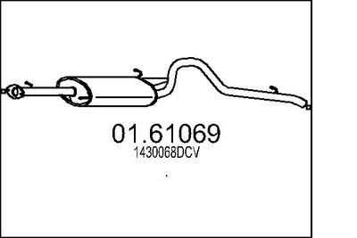 0161069 MTS Глушитель выхлопных газов конечный