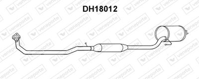 DH18012 VENEPORTE Глушитель выхлопных газов конечный