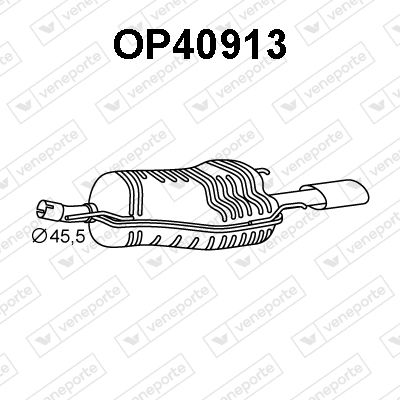 OP40913 VENEPORTE Глушитель выхлопных газов конечный