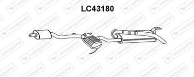 LC43180 VENEPORTE Глушитель выхлопных газов конечный