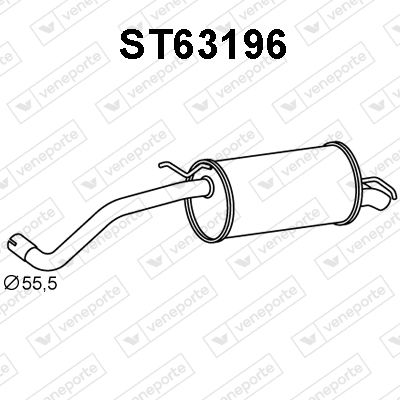 ST63196 VENEPORTE Глушитель выхлопных газов конечный