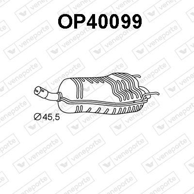 OP40099 VENEPORTE Глушитель выхлопных газов конечный