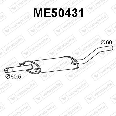 ME50431 VENEPORTE Предглушитель выхлопных газов