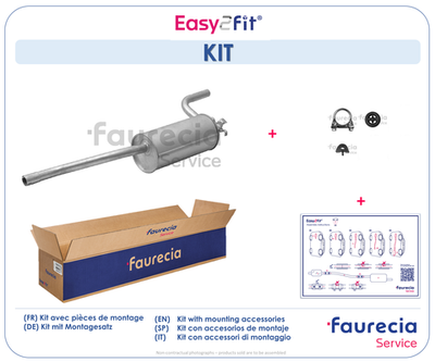 FS01002 Faurecia Глушитель выхлопных газов конечный