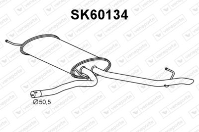 SK60134 VENEPORTE Глушитель выхлопных газов конечный