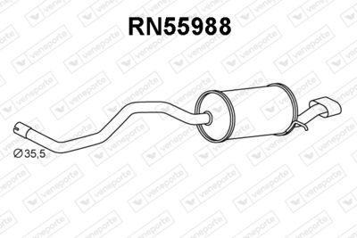 RN55988 VENEPORTE Глушитель выхлопных газов конечный