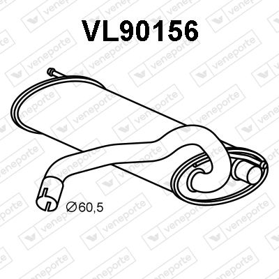 VL90156 VENEPORTE Глушитель выхлопных газов конечный