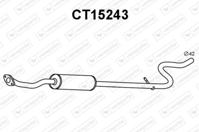 CT15243 VENEPORTE Предглушитель выхлопных газов