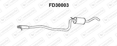 FD30003 VENEPORTE Средний глушитель выхлопных газов