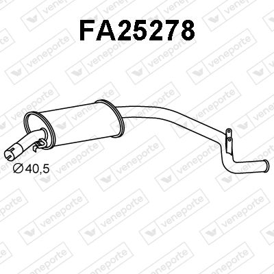 FA25278 VENEPORTE Глушитель выхлопных газов конечный