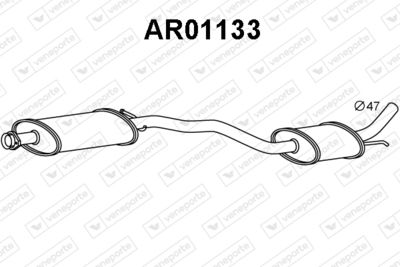 AR01133 VENEPORTE Предглушитель выхлопных газов