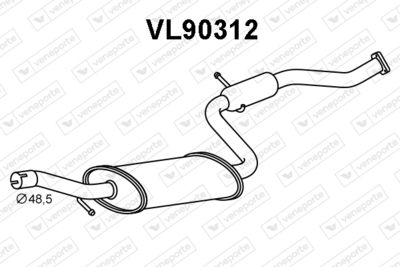 VL90312 VENEPORTE Предглушитель выхлопных газов