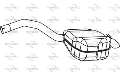 P2390 FENNO Глушитель выхлопных газов конечный