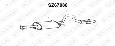 SZ67080 VENEPORTE Глушитель выхлопных газов конечный