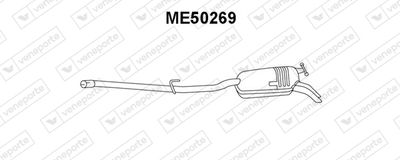 ME50269 VENEPORTE Глушитель выхлопных газов конечный