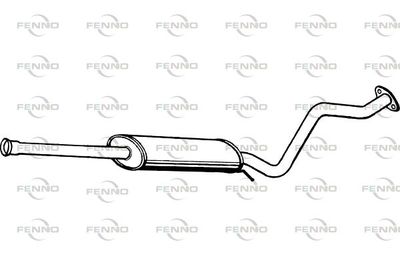 P2979 FENNO Средний глушитель выхлопных газов