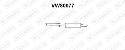 VW80077 VENEPORTE Предглушитель выхлопных газов