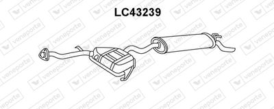 LC43239 VENEPORTE Глушитель выхлопных газов конечный