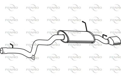 P14005 FENNO Глушитель выхлопных газов конечный