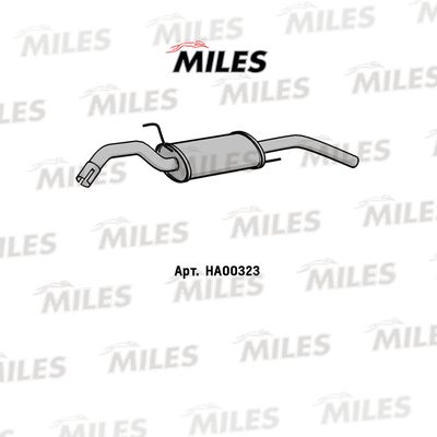 HA00323 MILES Глушитель выхлопных газов конечный