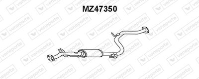 MZ47350 VENEPORTE Предглушитель выхлопных газов