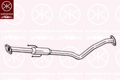 279639 KLOKKERHOLM Средний глушитель выхлопных газов