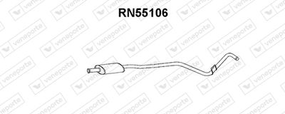 RN55106 VENEPORTE Средний глушитель выхлопных газов