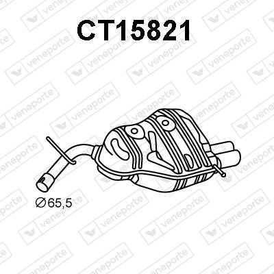 CT15821 VENEPORTE Глушитель выхлопных газов конечный