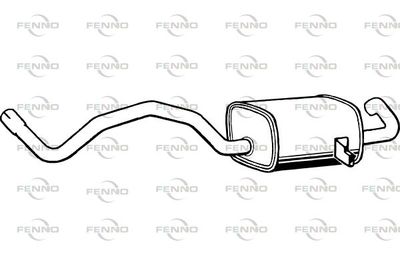 P5071 FENNO Глушитель выхлопных газов конечный