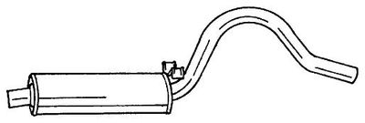 40417 SIGAM Средний глушитель выхлопных газов