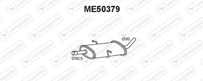 ME50379 VENEPORTE Предглушитель выхлопных газов