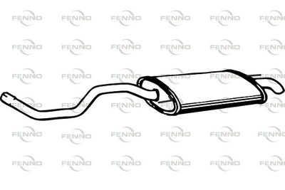 P5542 FENNO Глушитель выхлопных газов конечный