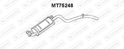 MT75248 VENEPORTE Глушитель выхлопных газов конечный