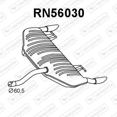 RN56030 VENEPORTE Глушитель выхлопных газов конечный