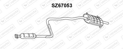 SZ67053 VENEPORTE Глушитель выхлопных газов конечный