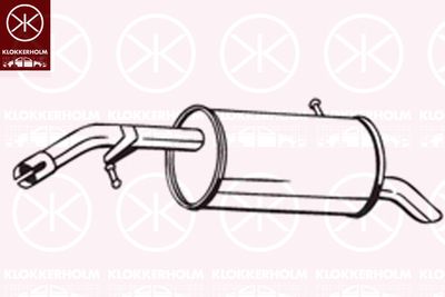 190363 KLOKKERHOLM Глушитель выхлопных газов конечный