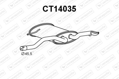 CT14035 VENEPORTE Глушитель выхлопных газов конечный