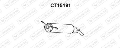 CT15191 VENEPORTE Глушитель выхлопных газов конечный