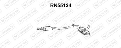 RN55124 VENEPORTE Предглушитель выхлопных газов