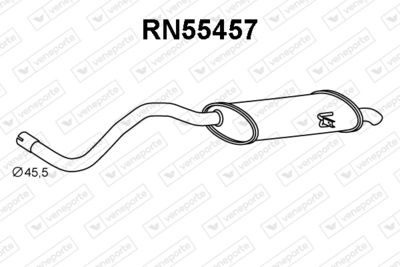 RN55457 VENEPORTE Глушитель выхлопных газов конечный