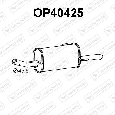 OP40425 VENEPORTE Глушитель выхлопных газов конечный