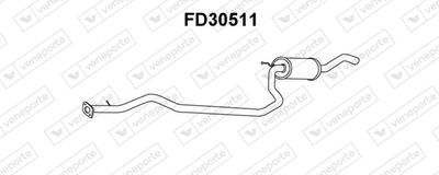 FD30511 VENEPORTE Предглушитель выхлопных газов