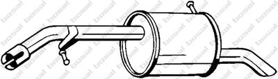 190039 KLOKKERHOLM Глушитель выхлопных газов конечный