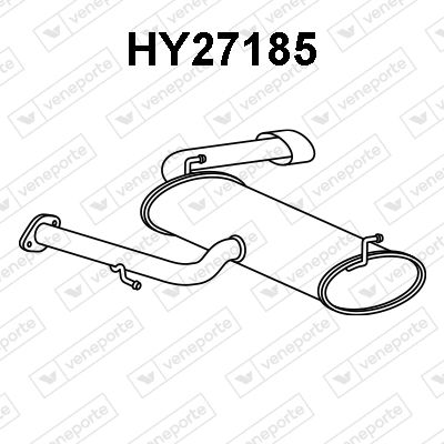 HY27185 VENEPORTE Глушитель выхлопных газов конечный