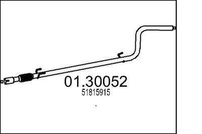 0130052 MTS Предглушитель выхлопных газов